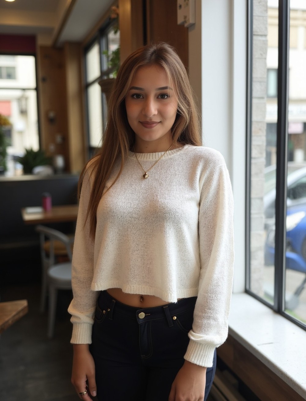 Liz, quien elige cada pieza de Atelier, en Pasto